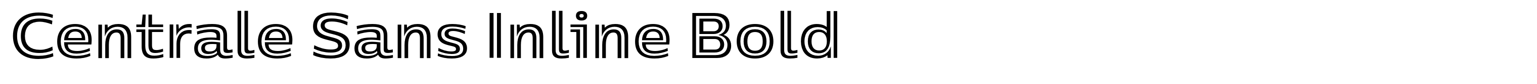 Centrale Sans Inline Bold